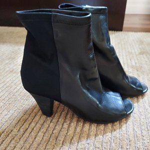 Peep Toe Booties Size 6.5